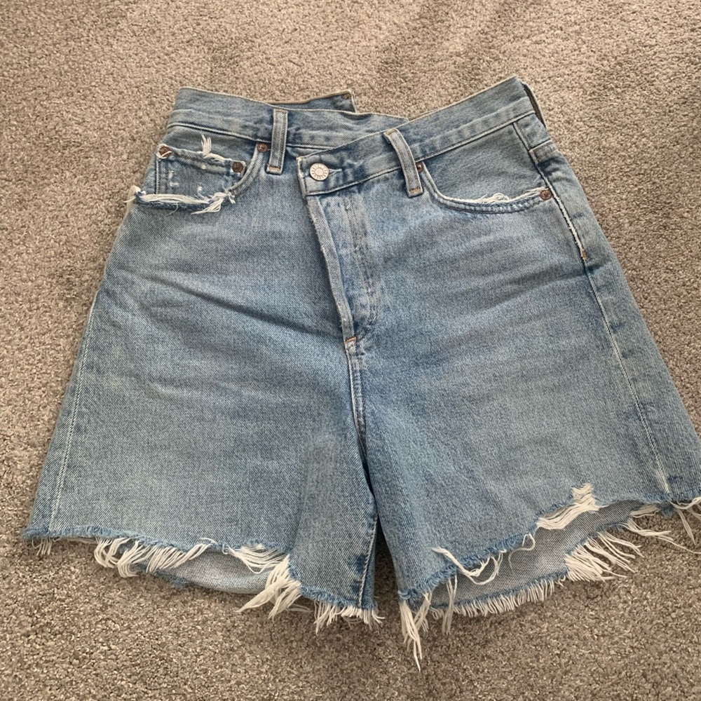 AGOLDE Crisscross Shorts